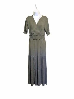 swim dresses for plus size ladies Longitude Women's Plus Size Long Torso Triple Tier Swim Dress